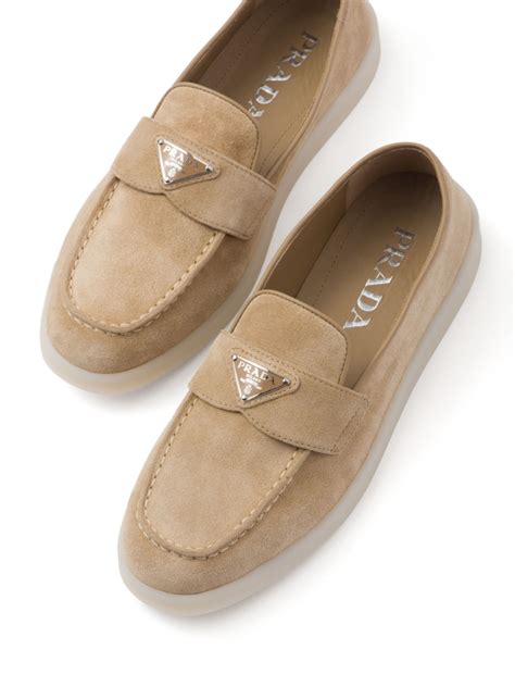 prada calzature uomo loafers|Prada suede loafer.